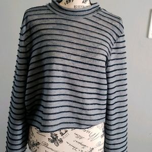 Grey Shinning blouse